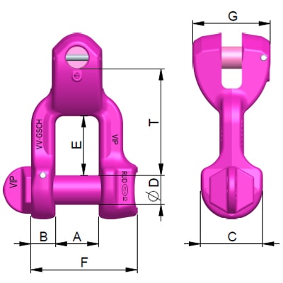 VIP Foolproof high dynamic shackle, ECS 11129 7