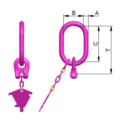VIP Master links, 1 leg, ECS 666 7