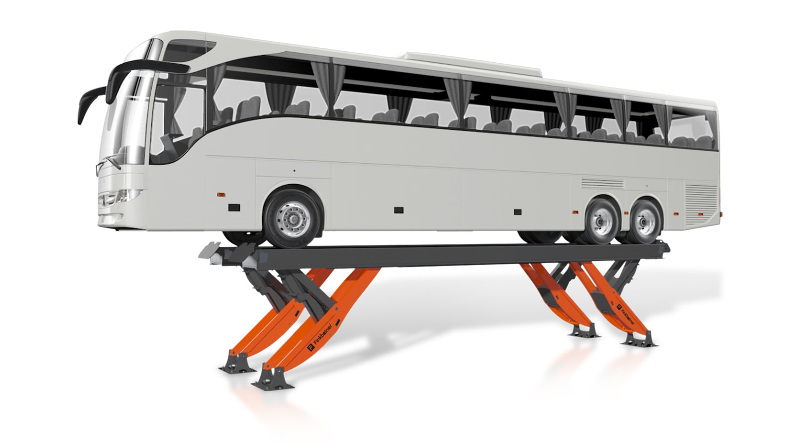 German engineered platform lift for commercial vehicle maintenance
