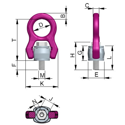RUD ACP Dimensions